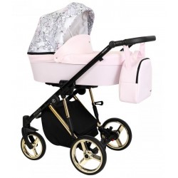 ❤️ Kunert Molto Premium wózek dziecięcy jasny różowy wzór kwiaty 3w1