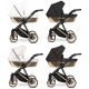 ❤️ Kunert Ivento Glam Premium wózek dziecięcy głęboki 1w1 19 Black Style  fashionable stroller black gold