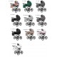KUNERT Romantic wózek dziecięcy gondola 1w1 11 czarny eco 