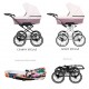 ❤️ KUNERT Romantic wózek dziecięcy różowy styl retro 15 róż eco