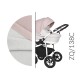  ZipyQ  2w1 Wózki dziecięce  Baby Merc różowo biały