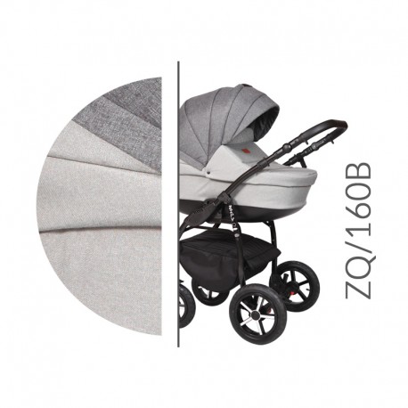  ZipyQ  2w1 Wózki dziecięce  Baby Merc jasny szary