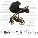 Wózek JUNAMA Diamond S LINE dziecięcy 3w1 ⭐ czarny złoty stelaż 02 niska cena 