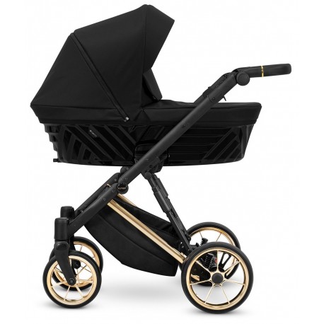  ❤️  Kunert Ivento Premium Czarny Złoty Wózek 4w1 12