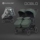 ❤️ Euro Cart Doblo Jungle Wózek Dla Bliźniąt Spacerowy  zielony