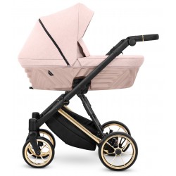 Kunert Ivento Premium ❤️ Wózek dziecięcy dla dziewczynki gondola i fotelik COSMO Smoky Pink 11