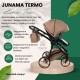 Junama Termo Line Tex wózek 2w1 01 Beige Beżowy 2 in 1  gondola spacerówka 