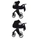 Junama Smart 01 wózek 2w1 czarny  black baby pram 