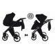 Junama Smart 01 wózek 2w1 czarny  black baby pram 