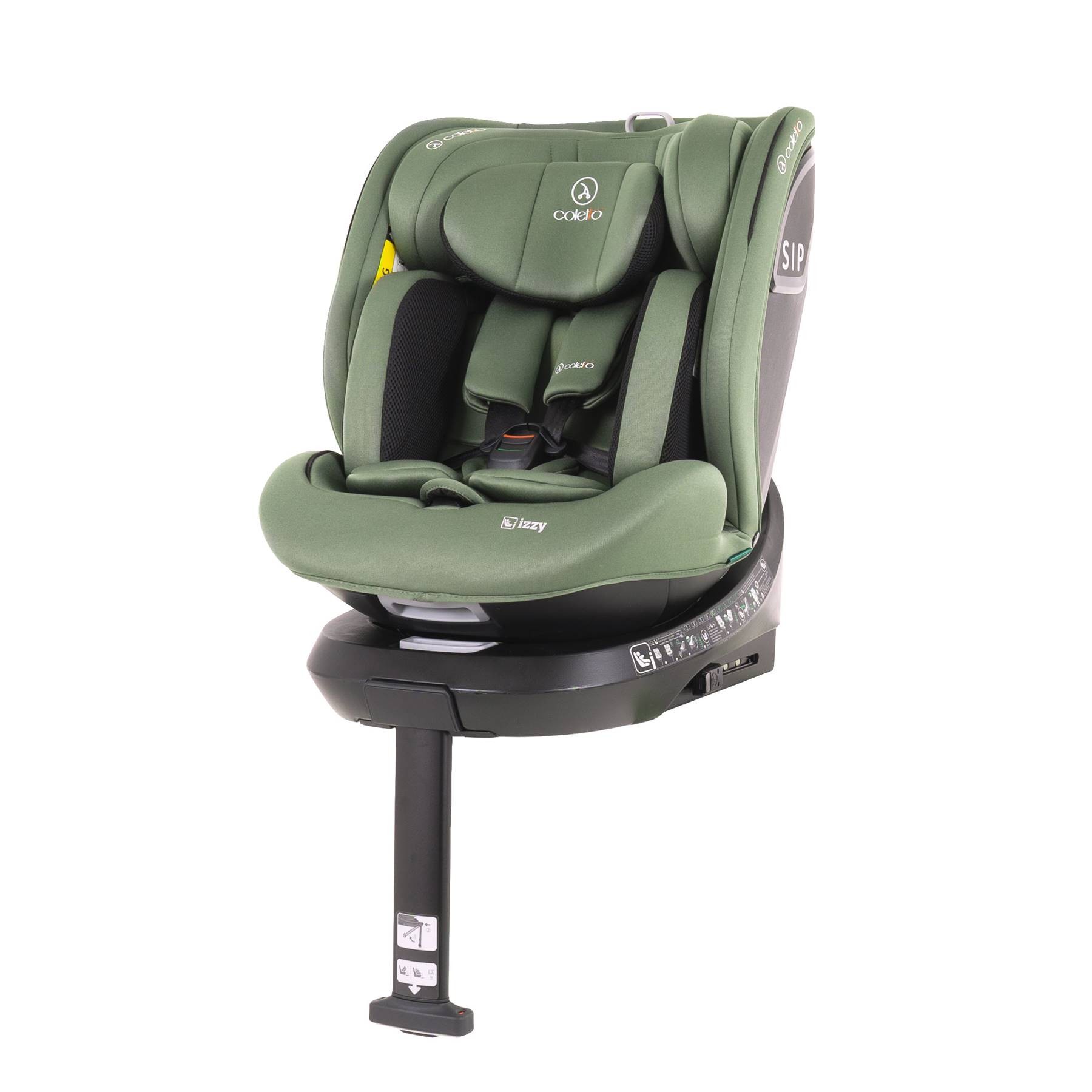 Fotelik Samochodowy Coletto Izzy I-Size 0-36 kg ZIELONY | Isofix