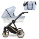 Ivento Premium Kunert Baby Wózek 2w1 22 Baby Blue Metalic 