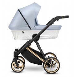 Ivento Premium Kunert Baby Wózek 2w1 22 Baby Blue Metalic 