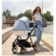 Kunert baby Ivento Premium Wózek wielofunkcyjny 3w1 22 Baby Blue Metalic  Stroller baby Pram 