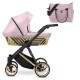 Kunert Baby Ivento Glam PREMIUM wózek gondola 1w1 20 Eco Pink Metalic z akcesoriami 