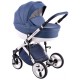 Niebieski wózek dla dziecka COMFORT ECO 3w1 firmy Lonex