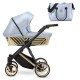 wózek 2w1 Eco baby Blue metalic 22 Kunert Baby Ivento Glam PREMIUM 