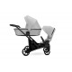 Kunert Brav Duo - Wózek dla bliźniaków 3w1 - rok po roku - 06 cream - pram for twins beige travel system 