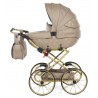 Beżowy Wózek dla lalek Duży TAKO IMPERIAL MINI Classic Junama beige doll pram