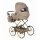 Beżowy Wózek dla lalek Duży TAKO IMPERIAL MINI Classic Junama beige doll pram