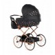 Czarny Wózek dla Lalek Imperial Mini Classic od Junama , TAKO – Elegancja w Stylu Retro. Black Baby doll pram 