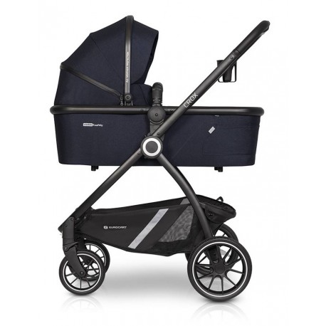 Lekki Wózek dla niemowlaka gondola 1w1 Euro-Cart Cosmic Blue