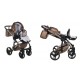 wózek 2w1 JUNAMA FLUO LINE  diamond  03 Brown 