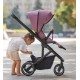 Różowy Wózek spacerowy dla dziewczynki Carrello Alfa 5508 Rouge Pink