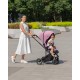 Różowy Wózek spacerowy dla dziewczynki Carrello Alfa 5508 Rouge Pink