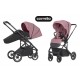 Różowy Wózek spacerowy dla dziewczynki Carrello Alfa 5508 Rouge Pink