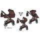Junama Ellegante Wózek 3w1 08 Brown Brązowy 