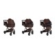 Junama Ellegante Wózek 3w1 08 Brown Brązowy 