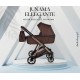 Junama Ellegante Wózek 3w1 08 Brown Brązowy 