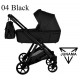 Junama Ellegante Wózek 2w1 Czarny 04 Black