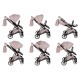 Junama Ellegante Wózek 2w1 05 Pink Pudrowy różowy
