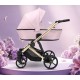 Wózek 3w1 dla dziewczynki Kunert ARIZO Premium 15 Baby Pink Eco Leather