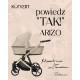 Wózek 3w1 dla dziewczynki Kunert ARIZO Premium 15 Baby Pink Eco Leather