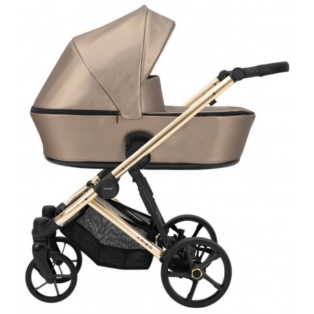 Beżowy Wózek 3w1 Kunert ARIZO Premium Cappucino Eco Leather 13