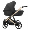 Wózek 3w1 Kunert ARIZO Premium 11 Czarna eko skóra Black Eco Leather