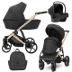 Wózek 3w1 Kunert ARIZO Premium 11 Czarna eko skóra Black Eco Leather