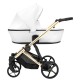 Biały Wózek 3w1 Kunert ARIZO Premium 12 White Eco Leather