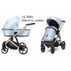 Błękitny Wózek 3w1 Kunert ARIZO Premium 14 Baby Blue Eko skóra 