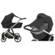 Kunert ARIZO Premium Czarny Wózek 2w1 Black Eco Leather 