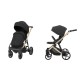 Kunert ARIZO Premium Czarny Wózek 2w1 Black Eco Leather 