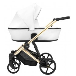 Biały Wózek 2w1 Kunert ARIZO Premium White Eco Leather 12