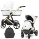 Biały Wózek 2w1 Kunert ARIZO Premium White Eco Leather 12