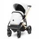 Biały Wózek 2w1 Kunert ARIZO Premium White Eco Leather 12