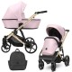 Różowy Wózek 2w1 Kunert ARIZO Premium Baby Pink Eco Leather 15