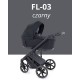Wózek 3w1 Czarny Coletto Flow FL 03