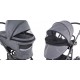 Wózek 4w1 z bazą isofix Czarny Coletto Flow FL 03