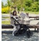 Wózek 4w1 z bazą isofix Czarny Coletto Flow FL 03